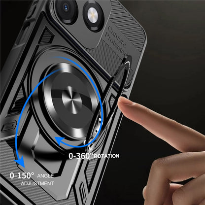 Custodia per Honor X5c Plus, Techsuit, RuggedCam, Blu