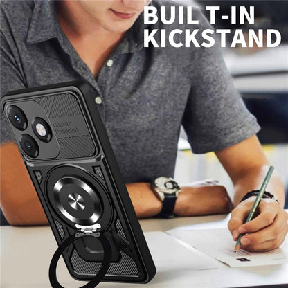 Custodia per Honor X5c Plus, Techsuit, RuggedCam, Nera