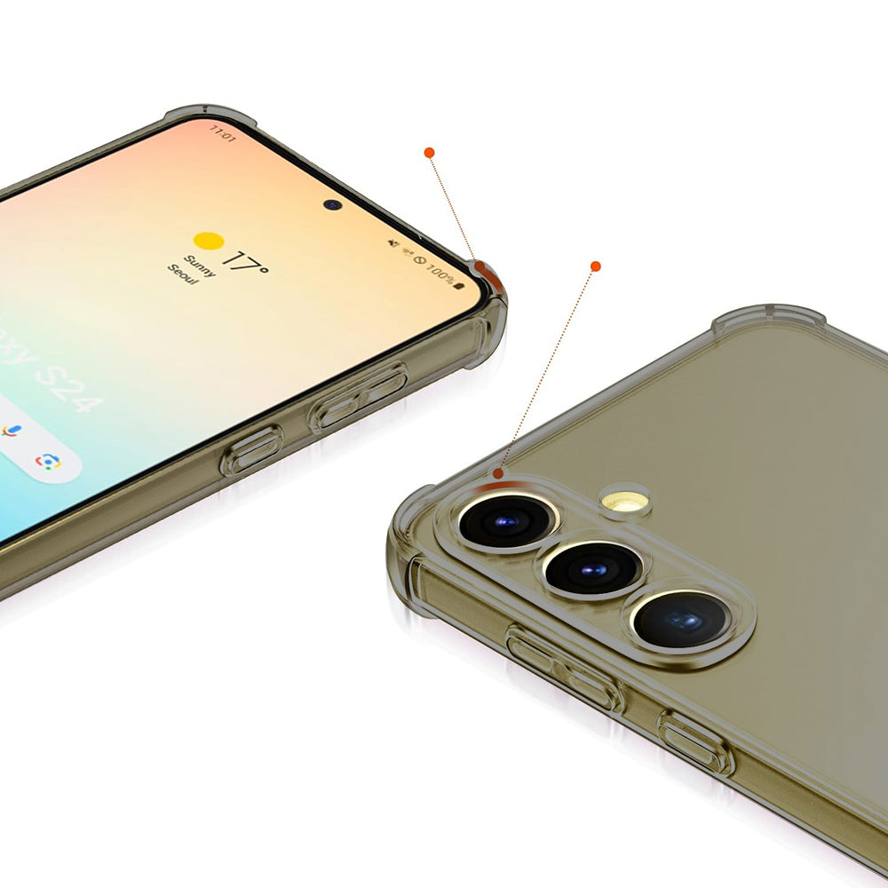 Custodia per Honor X5c Plus, Techsuit, Shockproof Clear, Nera