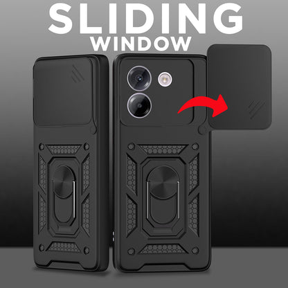 Custodia per Honor X6c, Techsuit, CamShield, Nera