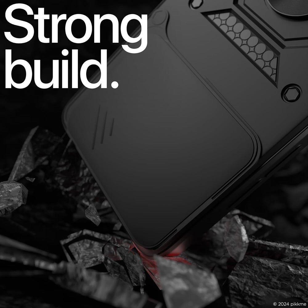 Custodia per Honor X6c, Techsuit, CamShield, Nera