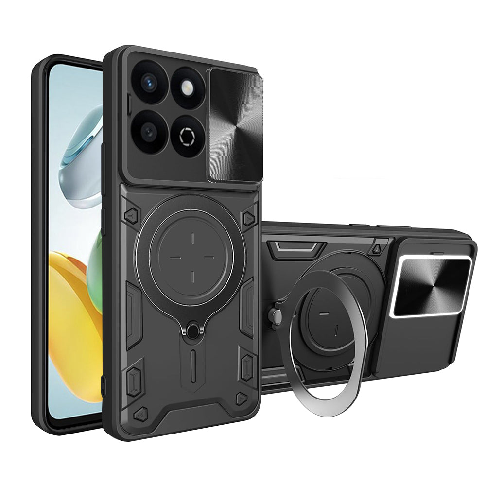 Custodia per Honor X7c / 200 Smart, Techsuit, CamGuard Pro, Nera