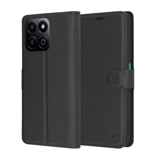 Custodia per Honor X7c / 200 Smart, Techsuit, Leather Folio, Nera