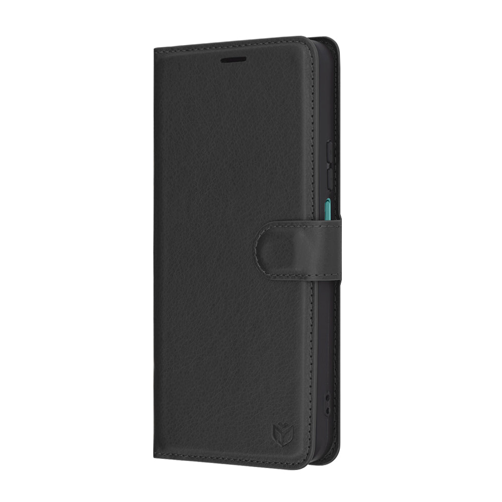 Custodia per Honor X7c / 200 Smart, Techsuit, Leather Folio, Nera
