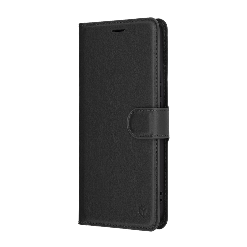 Custodia per Honor X8c, Techsuit, Leather Folio, Nera