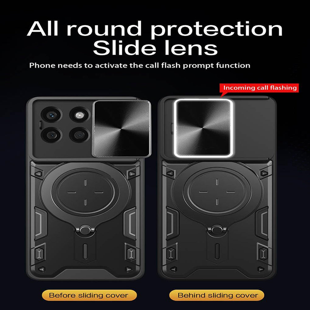 Custodia per Honor X8c, Techsuit, CamGuard Pro, Rossa