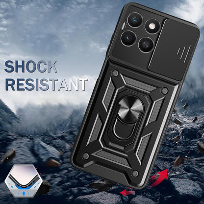Custodia per Honor X8c, Techsuit, CamShield, Rosa