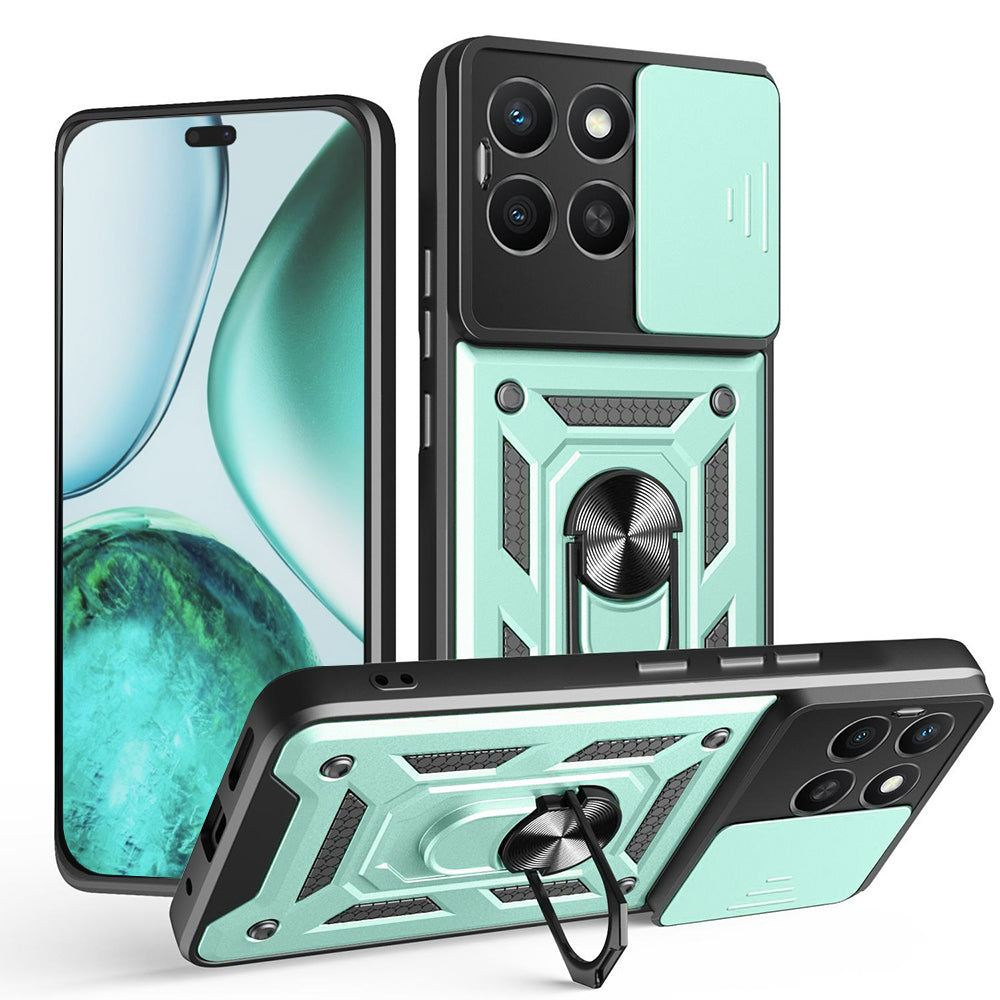 Custodia per Honor X8c, Techsuit, CamShield, Verde