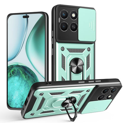 Custodia per Honor X8c, Techsuit, CamShield, Verde