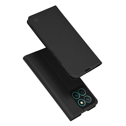 Custodia per Honor X8c, Techsuit, Magskin Book, Nera