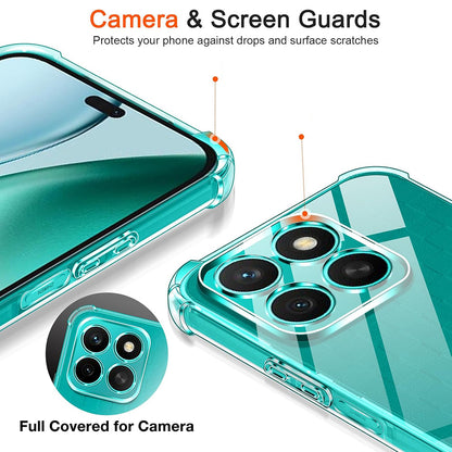 Custodia per Honor X8c, Techsuit, Shockproof Clear, Trasparente