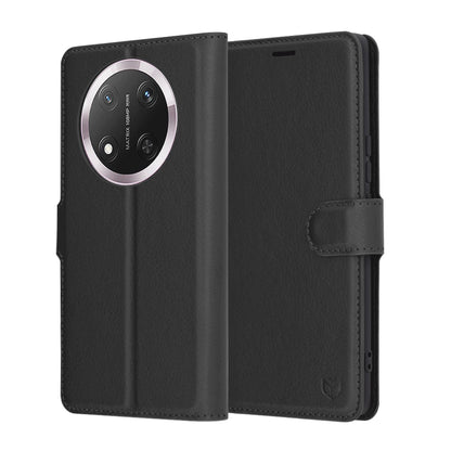 Custodia per Honor X9c / Magic7 Lite, Techsuit, Leather Folio, Nera