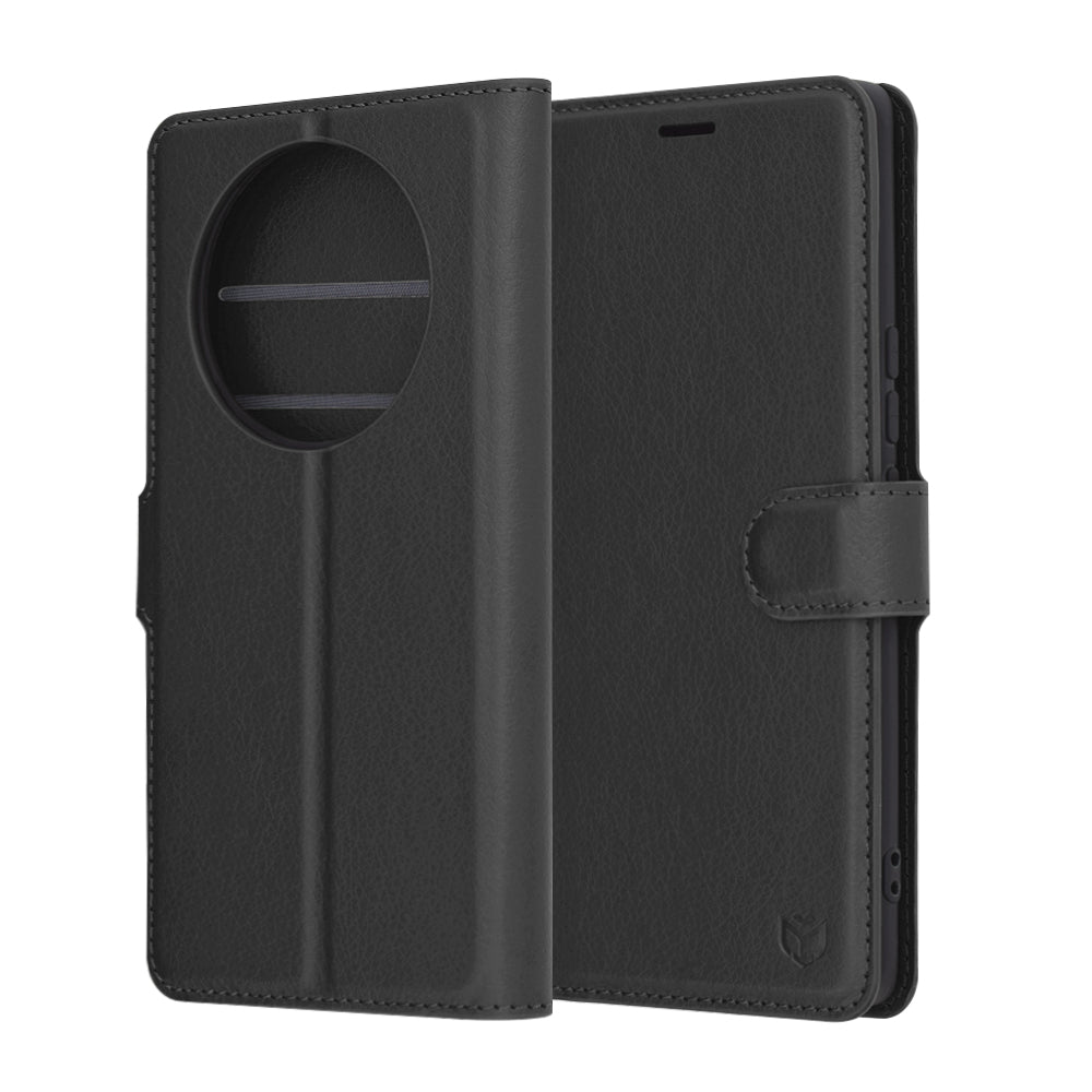 Custodia per Honor X9c / Magic7 Lite, Techsuit, Leather Folio, Nera