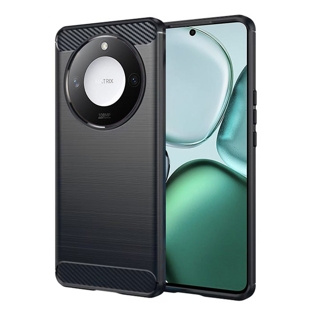 Custodia per Honor X9c Smart, Techsuit, Carbonio, Nera