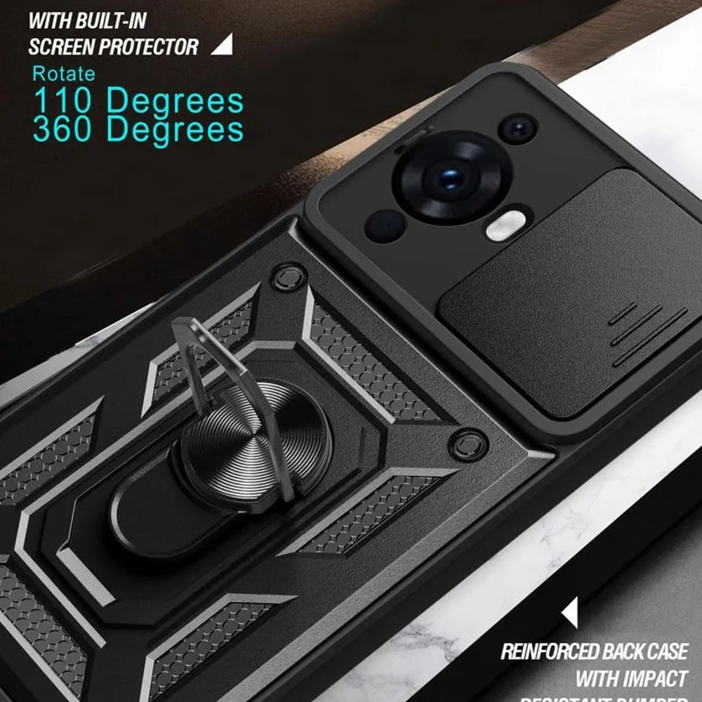 Custodia per Huawei nova 12s / nova 11, Techsuit, CamShield, Nera