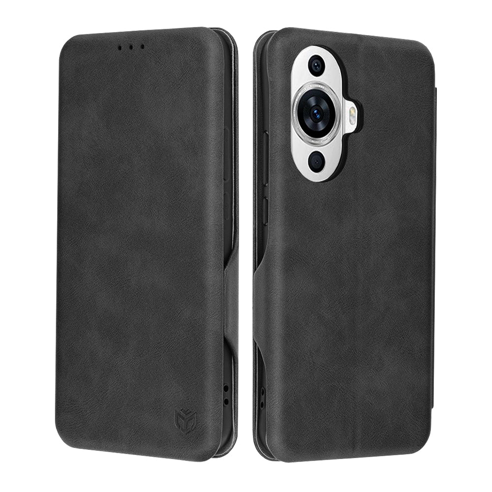 Custodia per Huawei nova 12s / nova 11, Techsuit, Safe Wallet Plus, Nera
