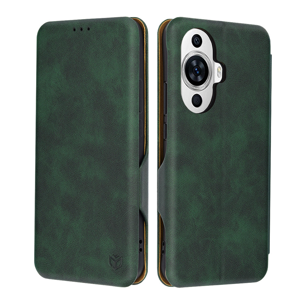 Custodia per Huawei nova 12s / nova 11, Techsuit, Safe Wallet Plus, Verde