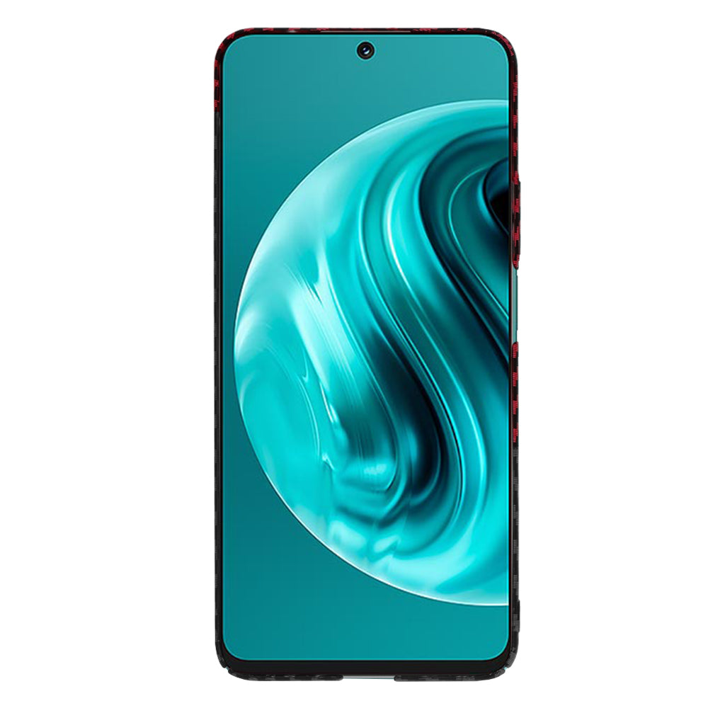 Custodia per Huawei nova 13i / nova 12i, Techsuit, Carbonite FiberShell, Nero Rosso