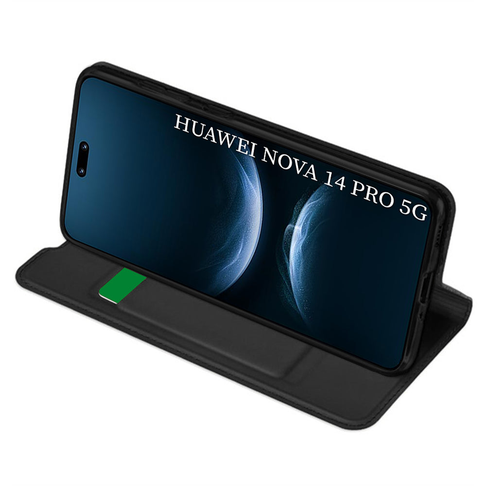 Custodia per Huawei nova 14 Pro, Techsuit, Magskin Book, Nera