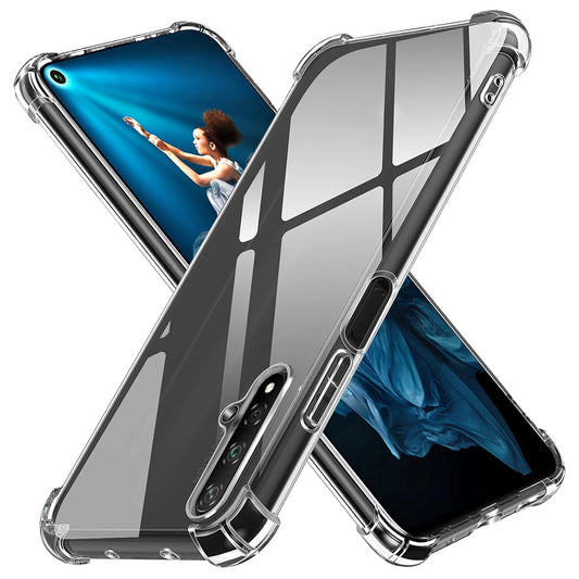 Custodia per Huawei nova 5T / Honor 20, Techsuit, Shockproof Clear, Trasparente