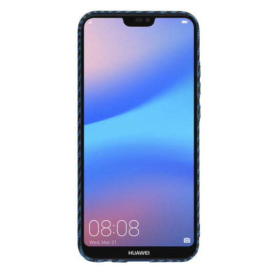 Custodia per Huawei P20 Lite, Techsuit, Carbonite FiberShell, Turchese