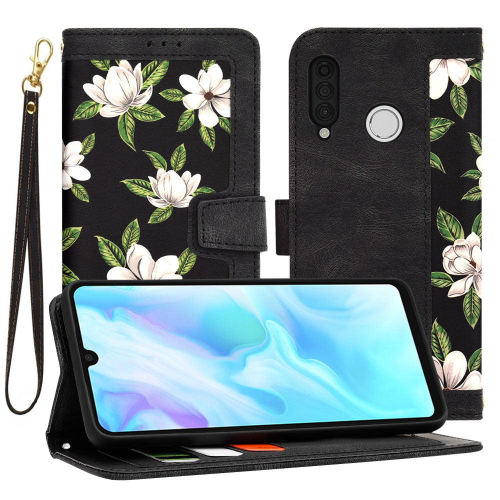 Custodia per Huawei P30 lite New Edition / P30 lite, Techsuit, FlipCraft, Nera