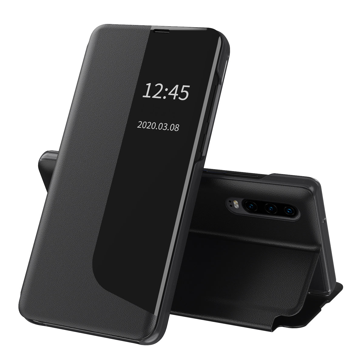 Custodia per Huawei P30, Techsuit, eFold, Nera