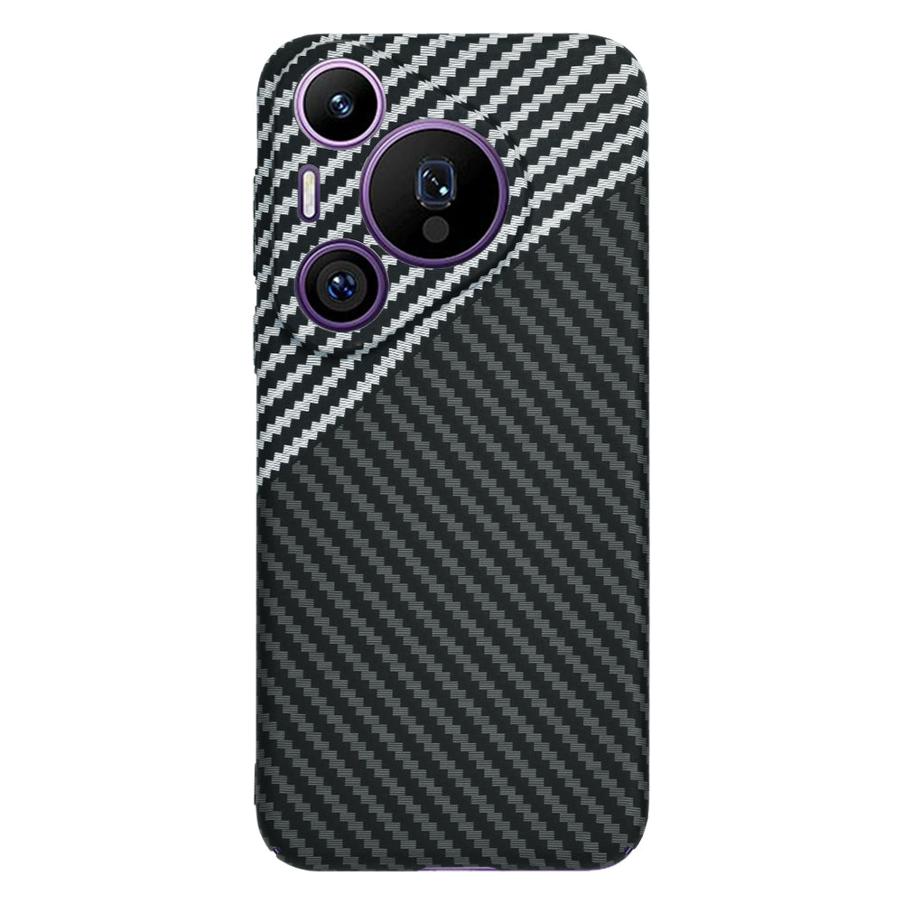 Custodia per Huawei Pura 70 Pro, Techsuit, Carbonite FiberShell, Nero Grigio