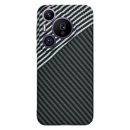 Custodia per Huawei Pura 70 Pro, Techsuit, Carbonite FiberShell, Nero Grigio