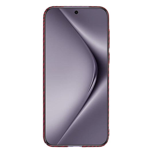 Custodia per Huawei Pura 70 Pro, Techsuit, Carbonite FiberShell, Rossa