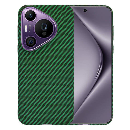 Custodia per Huawei Pura 70 Pro, Techsuit, Carbonite FiberShell, Verde