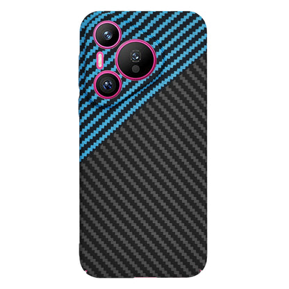 Custodia per Huawei Pura 70, Techsuit, Carbonite FiberShell, Nero Bleu