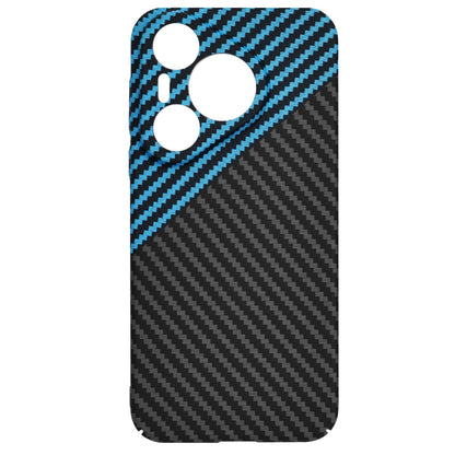Custodia per Huawei Pura 70, Techsuit, Carbonite FiberShell, Nero Bleu