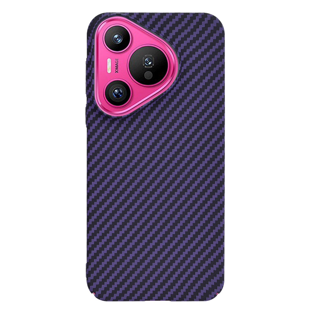Custodia per Huawei Pura 70, Techsuit, Carbonite FiberShell, Viola