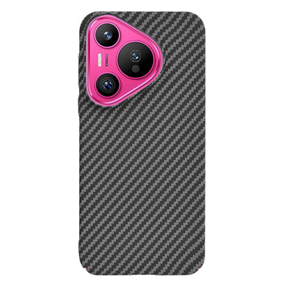 Custodia per Huawei Pura 70, Techsuit, Carbonite FiberShell, Nera
