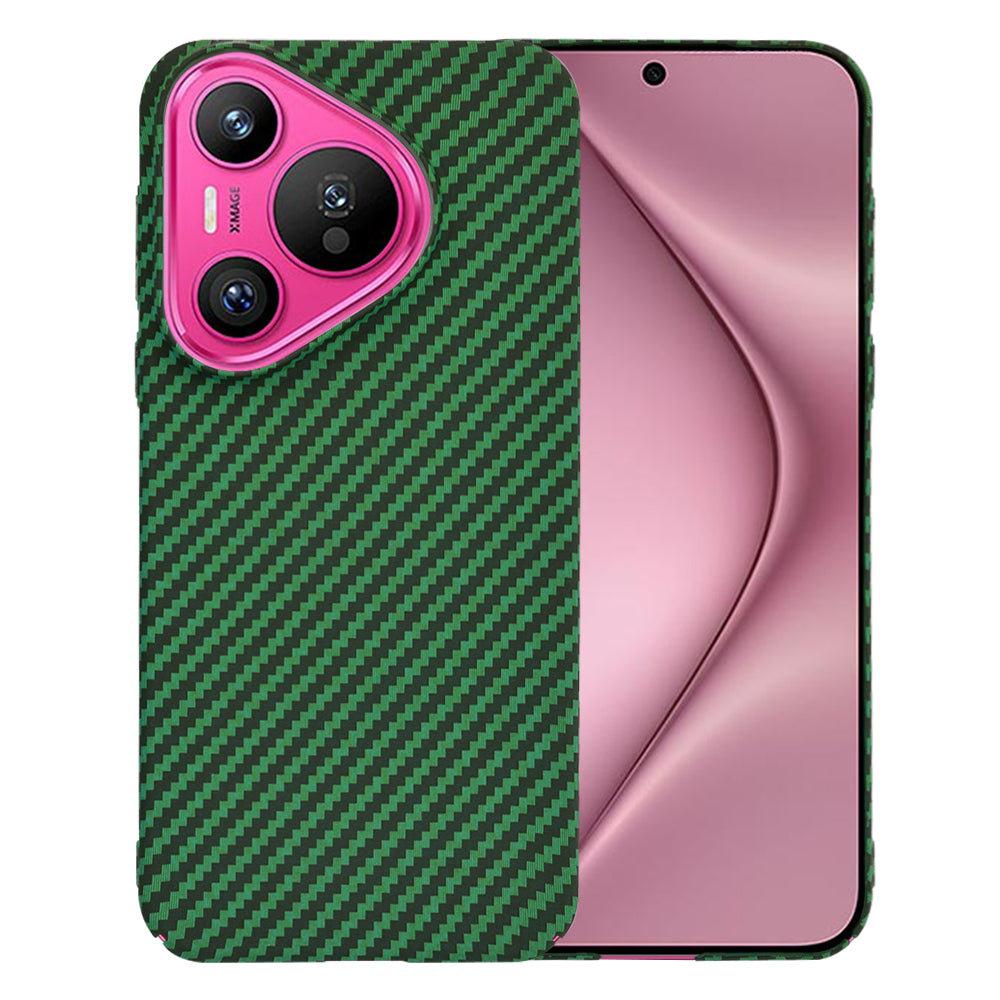 Custodia per Huawei Pura 70, Techsuit, Carbonite FiberShell, Verde