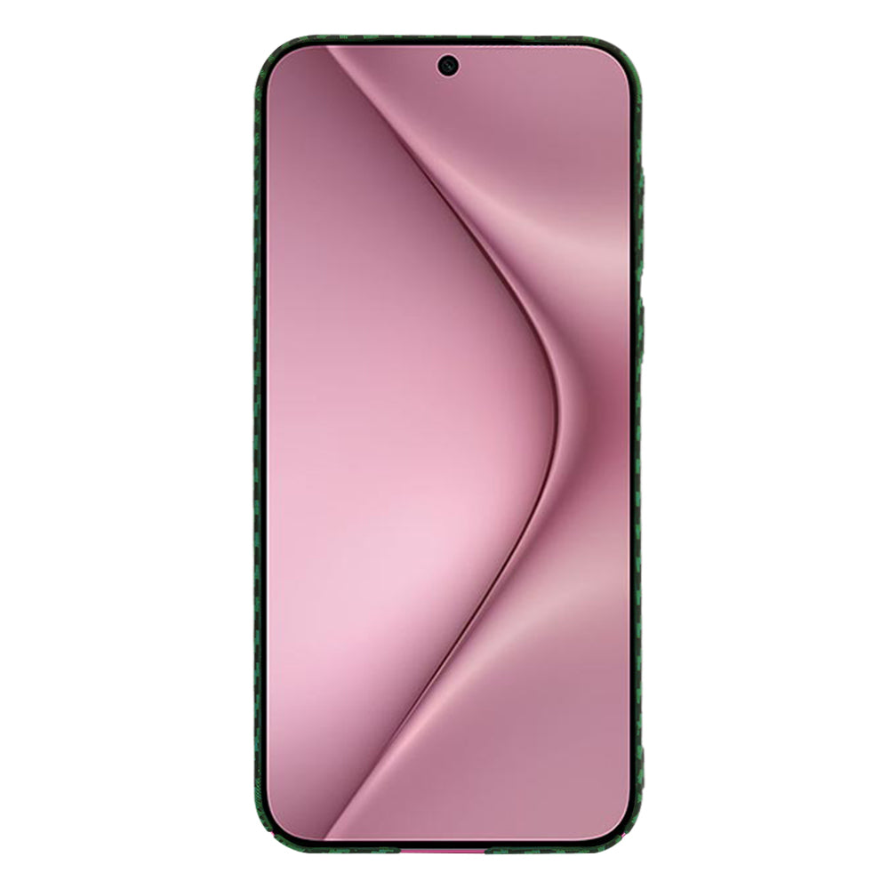 Custodia per Huawei Pura 70, Techsuit, Carbonite FiberShell, Verde