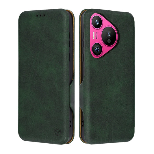 Custodia per Huawei Pura 70, Techsuit, Safe Wallet Plus, Verde
