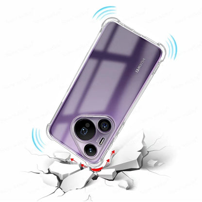 Custodia per Huawei Pura 70, Techsuit, Shockproof Clear, Trasparente