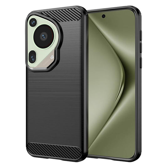 Custodia per Huawei Pura 70 Ultra, Techsuit, Carbonio, Nera