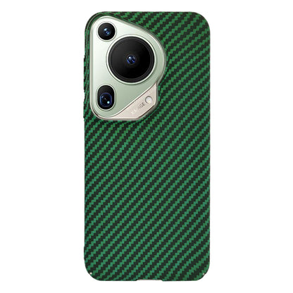 Custodia per Huawei Pura 70 Ultra, Techsuit, Carbonite FiberShell, Verde