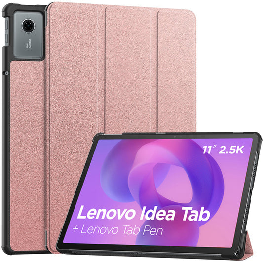 Case for Lenovo Idea Tab 11, Techsuit, FoldPro, Rose Gold