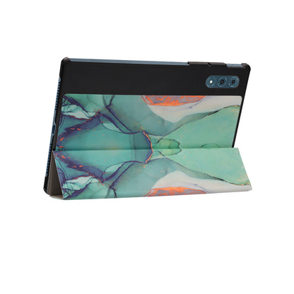 Custodia per Lenovo Yoga Tab Plus, Techsuit, FoldPro Green Time, Multicolore
