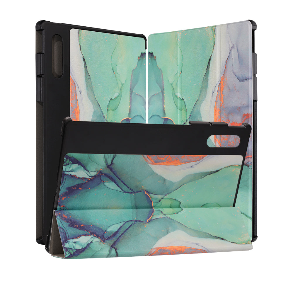Custodia per Lenovo Yoga Tab Plus, Techsuit, FoldPro Green Time, Multicolore
