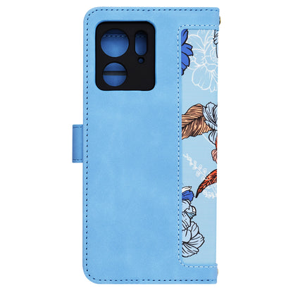 Custodia per Motorola Edge (2023) / Edge 40, Techsuit, FlipCraft, Blu