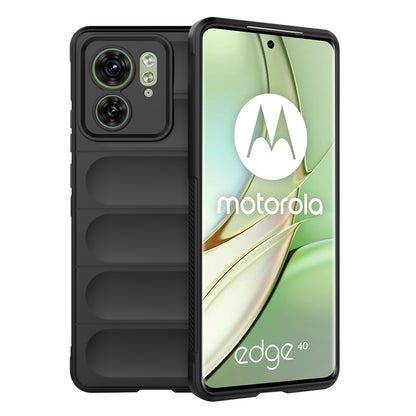 Custodia per Motorola Edge (2023) / Edge 40, Techsuit, Magic Shield, Nera