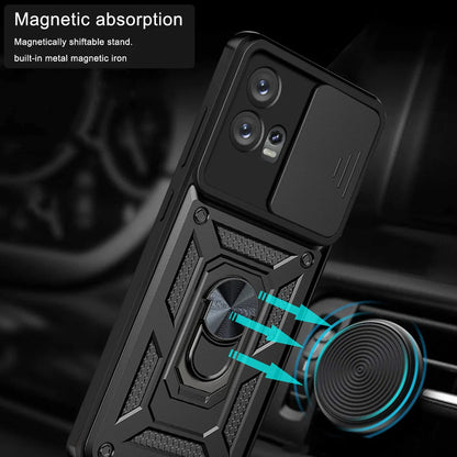 Custodia per Motorola Edge 30 Fusion, Techsuit, CamShield, Nera