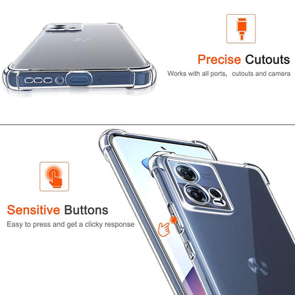 Case for Motorola Edge 30 Fusion, Techsuit, Shockproof Clear, Transparent