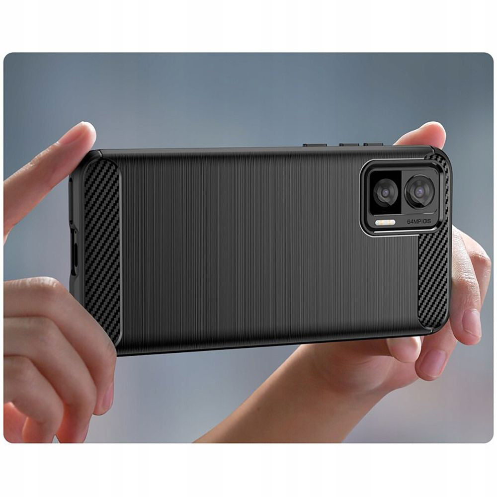 Case for Motorola Edge 30 Neo, Techsuit, Carbon, Black