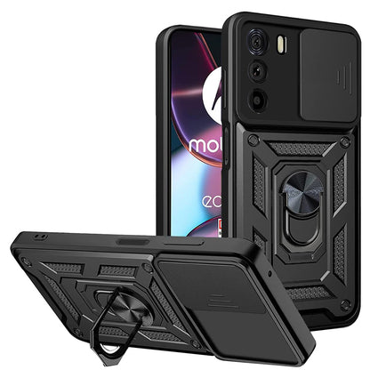 Custodia per Motorola Edge 30, Techsuit, CamShield, Nera